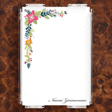 Floral Corners Note Sheet Set