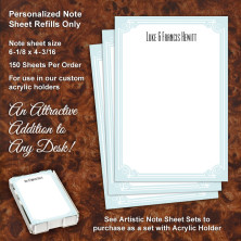 Elegant Scroll Note Sheet Refill