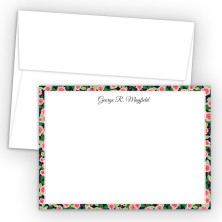 Rose Bordered Correspondence Cards 