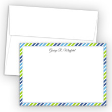 Diagonal Stripes 2 Correspondence Cards 