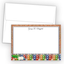 Colorful Houses Correspondence Cards 