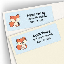 Adorable Fox Address Labels