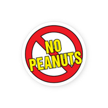 No Peanuts Allergy Alert Labels