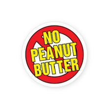 No Peanut Butter Allergy Alert Labels