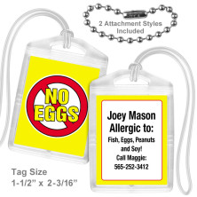 Allergy Eggs Mini Tag
