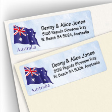 Austrailian Flag Address Labels
