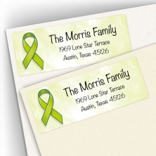 Awareness Ribbon Lymphoma Address Labels