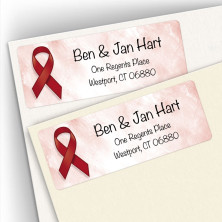 Awareness Ribbon Multiple Myeloma Address Labels
