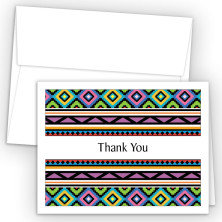 Aztec Pattern 4 Thank You Cards