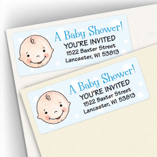 Baby Shower Address Labels Boy 1