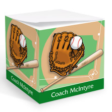 Baseball Memo Cube