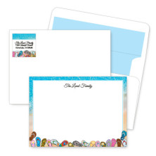 Beach Flip Flops Artistic Correspondence Card Ensembles