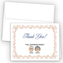 Beginnings Foldover Family Thank You Card
