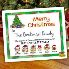 Bells Christmas Gift Label