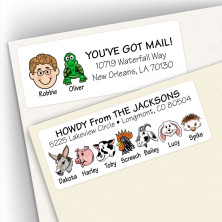 Birds, Fish, Cows and More Address Labels