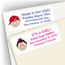 Birth Announcement Address Labels