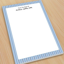 Blue Stripes Large Note Pads