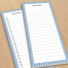Blue Stripes To-Do Pads
