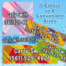 Brush Strokes Waterproof Name Labels For Kids