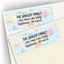 Butterfly Sky Address Labels