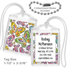 Butterfly 3 Mini Bag Tag