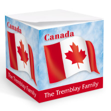 Canadian Flag Memo Cube