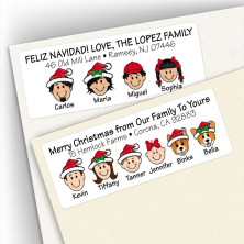 Family Holiday Address Labels