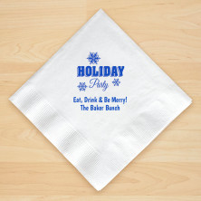 Christmas Napkin Design 12 Personalized Christmas Beverage Napkins
