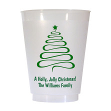 Christmas Tree Design 10 16 oz Personalized Christmas Party Cups