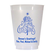 Christmas Tree Design 6 16 oz Personalized Christmas Party Cups