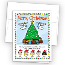 Christmas Tree Merry Christmas Fold Note Set