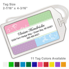 Classic Style 11 Multicolor Luggage Tag
