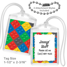 Color Blocks Mini Bag Tag