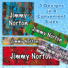 Color Scratch Waterproof Name Labels for Kids