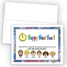 Confetti Happy New Year Card