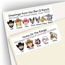 Cowboy Hat Address Labels