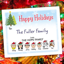 Craft Trees Holiday Gift Label