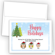 Craft Trees Happy Holiday Fold Note