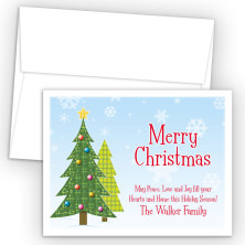 Craft Trees Merry Christmas Holiday Cards