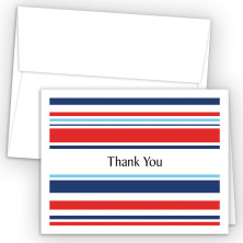 Designer Stripes Thank You Cards
