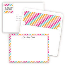 Diagonal Stripes 1 Artistic Correspondence Card Ensembles