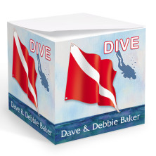 Dive Flag Memo Cube