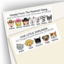 Dog & Cat Address Labels