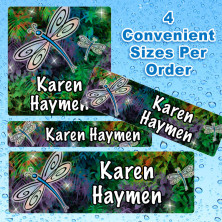 Dragonfly Waterproof Name Labels For Kids