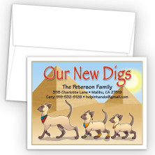 Egyptian Cats Moving Card
