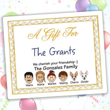 Elegant Family Gift Label