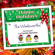 Envelope Holiday Gift Label