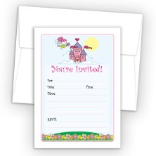 Fairy Tale Fill-In Birthday Party Invitations