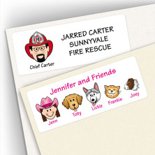 family address labels, return address labels