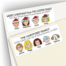 family address labels, return address labels